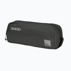 Kosmetyczka Jack Wolfskin Wandermood Washbag Mini. Czarne kufry i kosmetyczki Jack Wolfskin, bez wzorów, bez dodatków. Za 89.99 zł.