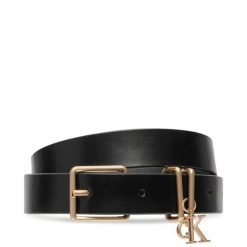 Pasek Calvin Klein. Czarne paski Calvin Klein, bez wzorów. Za 249.99 zł.