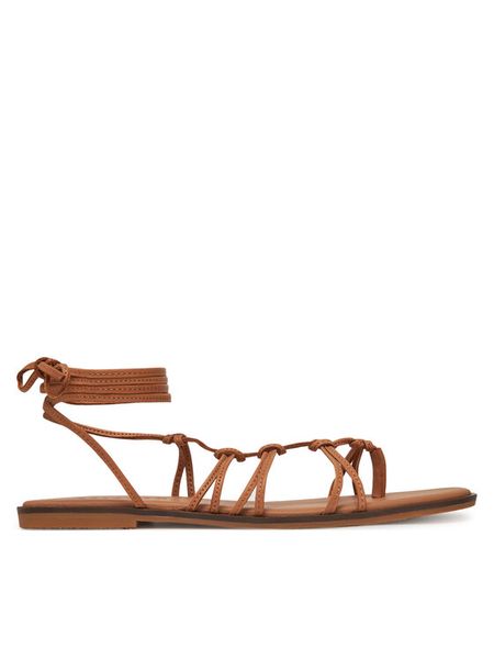 Balagan Sandały Nof Beżowy. Brązowe sandały BALAGAN, bez wzorów, ze skóry, bez obcasa, na płaskiej podeszwie, bez zapięcia. Za 449.99 zł.