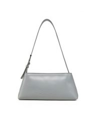 Calvin Klein Torebka Embossed Logo Shoulder Bag K60K612550 Szary. Szare torebki klasyczne Calvin Klein, bez wzorów, ze skóry, bez dodatków. Za 279.99 zł.