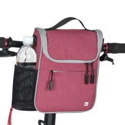 Torba na kierownicę do roweru szosowego. Czerwone torby na ramię RHINOWALK, bez wzorów, z materiału, biznesowe, na ramię, duże, bez dodatków. Za 118.76 zł.