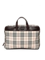 Burberry Torba w kolorze beżowo-brązowym na laptopa - 38 x 26 x 4 cm rozmiar: onesize. Brązowe torby na laptopa Burberry, bez wzorów, z materiału, przez ramię. Za 2,696.99 zł.