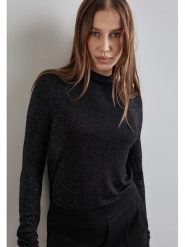 Street One Sweter w kolorze czarnym rozmiar: 34. Czarne swetry Street One, s, bez wzorów, z wiskozy, bez ramiączek. Za 61.60 zł.