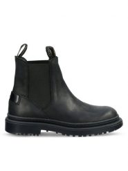 Gant Sztyblety 31554085 Czarny. Czarne botki GANT, bez wzorów, z nubiku, bez obcasa, na płaskiej podeszwie, bez zapięcia. Za 679.99 zł.