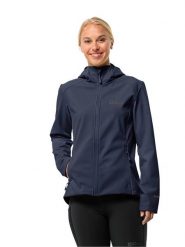 Jack Wolfskin Kurtka softshellowa "Bornberg" w kolorze granatowym rozmiar: XL. Niebieskie kurtki sportowe Jack Wolfskin, xl, bez wzorów, bez kaptura, outdoorowe. Za 285.49 zł.