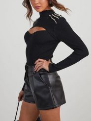 Milan Kiss Koszulka w kolorze czarnym rozmiar: S. Czarne bluzki Milan Kiss, s, bez wzorów, bez kołnierzyka, bez ramiączek. Za 152.99 zł.