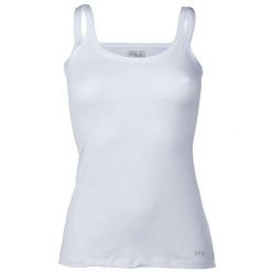 Damski top Fila biały, S. Białe topy Fila, s, bez wzorów, z bawełny, bez kołnierzyka, bez ramiączek. Za 141.99 zł.