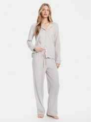 LAUREN RALPH LAUREN Piżama ILN92453 Szary Regular Fit. Szare piżamy Lauren Ralph Lauren, bez wzorów, z bawełny, bez ramiączek. Za 689.99 zł.