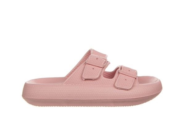 Klapki Laura Vita Nuon 08 Rose 202004, Różowy, Tworzywo - 39-40. Czerwone klapki Laura Vita, bez wzorów, z materiału, bez obcasa. W wyprzedaży za 99.00 zł.