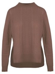 Malo Optimum Sweter w kolorze brązowym rozmiar: L. Brązowe swetry Malo Optimum, l, bez wzorów, z kaszmiru, bez ramiączek. Za 339.99 zł.
