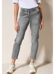 Cecil Dżinsy - Slim fit - w kolorze szarym rozmiar: W30/L26. Szare jeansy Cecil, l, z aplikacjami. Za 118.56 zł.