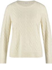 Gerry Weber Sweter w kolorze beżowym rozmiar: 44. Brązowe swetry Gerry Weber, bez wzorów, ze splotem, bez ramiączek. Za 206.91 zł.