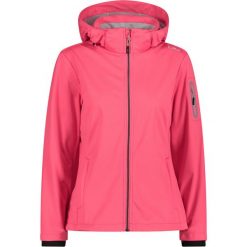 Kurtka damska turystyczna CMP 39A5016. Czerwone kurtki sportowe CMP, l, bez wzorów, z softshellu, z kapturem, trekkingowe. W wyprzedaży za 300.99 zł.
