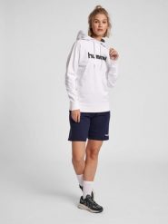 Bluza sportowa z kapturem damska Hummel Go Cotton Logo Hoodie Woman. Białe bluzy Hummel, s, bez wzorów, z bawełny, z kapturem. Za 218.20 zł.