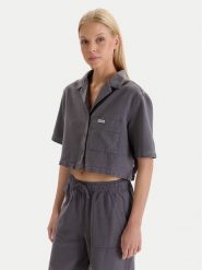 Hunter Koszula W126-HRLST-1011-42X Szary Regular Fit. Szare koszule Hunter, xl, bez wzorów, z syntetyku, bez kołnierzyka, bez ramiączek. Za 149.99 zł.