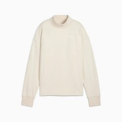 Bluza damska Puma HER RELAXED CREW FL beżowa 68815287 r S. Brązowe bluzy Puma, m, bez wzorów, z bawełny, bez kaptura. Za 164.88 zł.