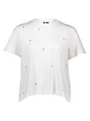 Vero Moda Koszulka w kolorze białym rozmiar: XS. Białe bluzki Vero Moda, xs, bez wzorów, z bawełny, bez kołnierzyka, bez ramiączek. Za 43.99 zł.