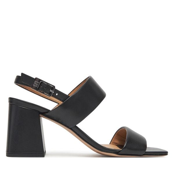 Sandały HÖGL. Czarne sandały Högl, bez wzorów, bez obcasa, na słupku, bez zapięcia. Za 699.99 zł.