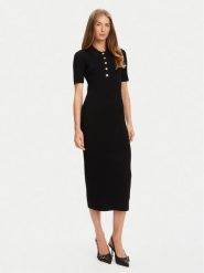 MICHAEL Michael Kors Sukienka dzianinowa MT5832333D Czarny Slim Fit. Czarne sukienki MICHAEL Michael Kors, xs, bez wzorów, z dzianiny, bez kołnierzyka, bez ramiączek. Za 1,219.00 zł.