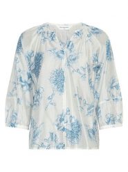 MOSS COPENHAGEN Bluzka w kolorze białym rozmiar: S/M. Białe bluzki Moss Copenhagen, m, bez wzorów, bez kołnierzyka, bez ramiączek. Za 199.95 zł.