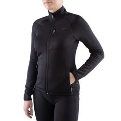 Bluza trekkingowa techniczna damska Viking Jukon na zamek. Czarne bluzy Viking, xl, bez wzorów, z dzianiny, bez kaptura. Za 192.00 zł.
