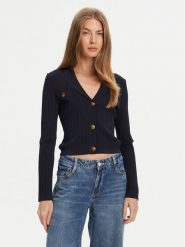 Guess Kardigan W5YR11 Z0130 Granatowy Regular Fit. Niebieskie kardigany Guess, xl, z aplikacjami, z syntetyku. Za 409.99 zł.