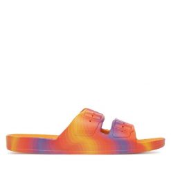 Klapki Freedom Moses. Brązowe klapki Freedom Moses, bez wzorów, bez obcasa. Za 159.99 zł.