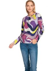 Heine Koszulka ze wzorem rozmiar: 46. Bluzki Heine, bez wzorów, bez kołnierzyka, bez ramiączek. Za 47.94 zł.