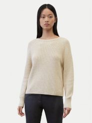 Marc O'Polo Sweter B01 6059 60109 Beżowy Loose Fit. Brązowe swetry Marc O'Polo, s, bez wzorów, z bawełny, bez ramiączek. Za 679.99 zł.