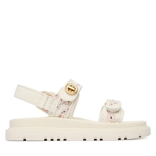 Sandały Aldo. Białe sandały Aldo, bez wzorów, bez obcasa, na płaskiej podeszwie, bez zapięcia. Za 549.99 zł.