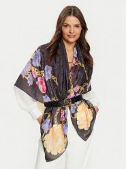 Guess Chusta AW5272 SIL13 Czarny. Czarne rękawiczki Guess, z aplikacjami, z jedwabiu. Za 329.99 zł.