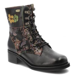 Czarne Botki Laura Vita Eleganckie Buty Damskie. Czarne botki Laura Vita, bez wzorów, bez obcasa, na obcasie, bez zapięcia. Za 441.99 zł.