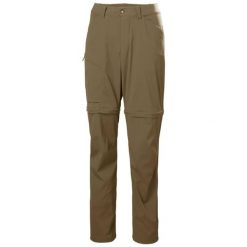 Spodnie damskie zapinane na zamek Helly Hansen ELV Light. Brązowe spodnie sportowe Helly Hansen, na lato, bez wzorów, trekkingowe. Za 506.50 zł.