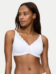 Triumph Biustonosz z fiszbiną Amourette 10210670 Biały. Białe biustonosze Triumph, bez wzorów, z syntetyku. Za 108.00 zł.