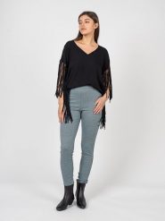 Pinko Bluzka "Papaveri" | 101053 A0S8 | Kobieta | Czarny. Czarne bluzki Pinko, s, bez wzorów, ze skóry, eleganckie, bez kołnierzyka, bez ramiączek. W wyprzedaży za 299.00 zł.