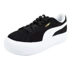 Damskie Zamszowe Buty Sportowe Mayu. Białe obuwie sportowe Puma, z zamszu, bez zapięcia, trekkingowe. Za 281.99 zł.