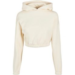 Krótka, Oversizowa Bluza Z Kapturem Dla Kobiet. Brązowe bluzy Urban Classics, xl, bez wzorów, z kapturem. Za 147.99 zł.