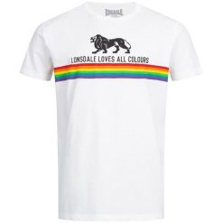 T-shirt o klasycznym kroju Lonsdale Nelson. Białe t-shirty Lonsdale, bez wzorów, z bawełny, bez kołnierzyka, bez ramiączek. Za 191.00 zł.