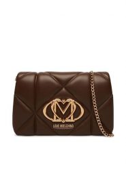 LOVE MOSCHINO Torebka JC4043PP1PLC0300 Brązowy. Brązowe torebki klasyczne Love Moschino, bez wzorów, ze skóry, bez dodatków. Za 789.99 zł.