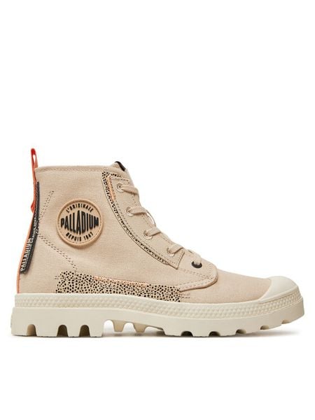 Palladium Trampki 99183-297-M Beżowy. Brązowe trampki Palladium, bez wzorów, z materiału, bez zapięcia. Za 257.99 zł.
