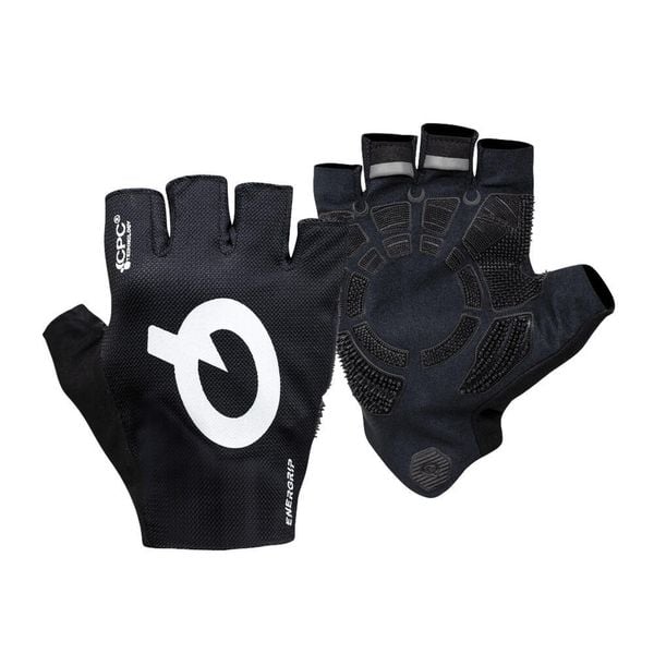 Rękawice z krótkimi palcami New Energrip. Czarne rękawiczki PROLOGO, bez wzorów, sportowe. Za 349.90 zł.