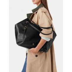 Torebka Beverly Hills Polo Club. Czarne shopper Beverly Hills Polo Club, bez wzorów, bez dodatków. Za 229.99 zł.