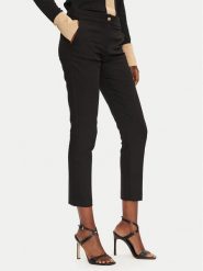 Morgan Chinosy 222-PLIME.F Czarny Slim Fit. Czarne spodnie materiałowe Morgan, bez wzorów, z bawełny. Za 319.99 zł.