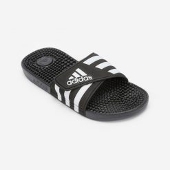 Klapki basenowe ADIDAS ADISSAGE. Białe klapki Adidas, bez wzorów, bez obcasa. Za 129.99 zł.