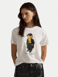 Polo Ralph Lauren T-Shirt 211A87615002 Biały Regular Fit. Białe koszulki polo Polo Ralph Lauren, xxl, bez wzorów, z bawełny, bez kołnierzyka, bez ramiączek. Za 739.99 zł.