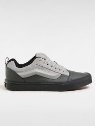Vans Skórzane sneakersy "Knu Skool" w kolorze szaro-czarnym rozmiar: 40,5. Czarne trampki Vans, bez wzorów, bez zapięcia. Za 197.63 zł.