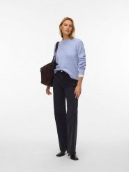 Vero Moda Sweter w kolorze błękitnym rozmiar: S. Niebieskie swetry Vero Moda, s, z aplikacjami, z wełny, bez ramiączek. Za 96.60 zł.