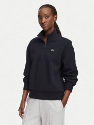 Lacoste Bluza SF5271 Granatowy Regular Fit. Niebieskie bluzy Lacoste, bez wzorów, z syntetyku, bez kaptura. Za 729.99 zł.