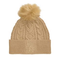 Czapka LAUREN RALPH LAUREN. Brązowe czapki Lauren Ralph Lauren, bez wzorów. Za 379.99 zł.