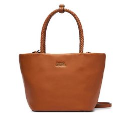 Torebka Tommy Hilfiger. Brązowe torebki klasyczne TOMMY HILFIGER, bez wzorów, bez dodatków. Za 849.99 zł.